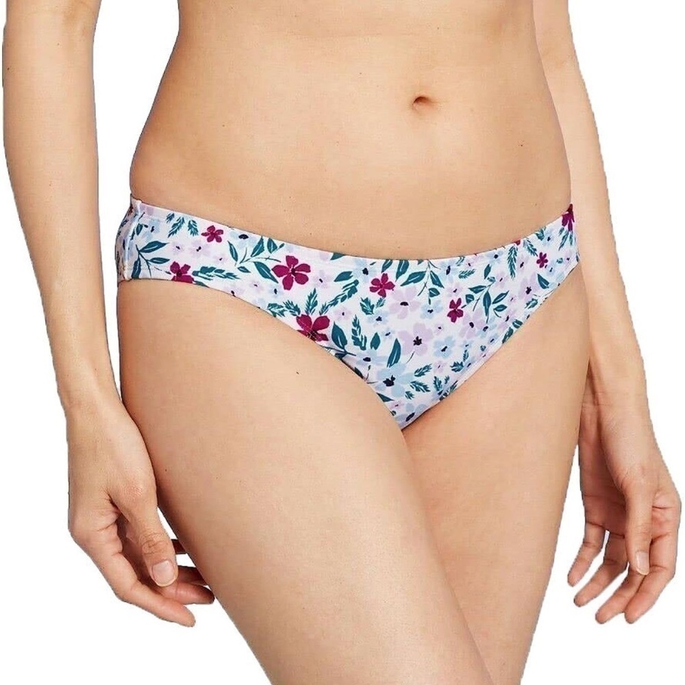 Kona Sol | NWT Medium Coverage Hipster Floral Multi Color Bikini Bottom S 4/6